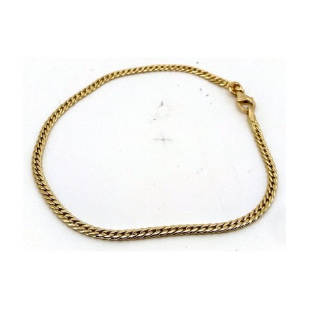 Pulsera cubana de oro 18k
